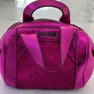 JUST CAVALLI FUCHSIA HOT PINK HANDBAG